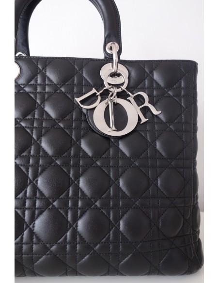 SAC LADY DIOR NOIR GM