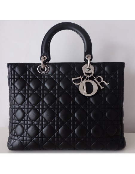 SAC LADY DIOR NOIR GM