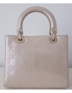 SAC LADY DIOR CHAMPAGNE 2
