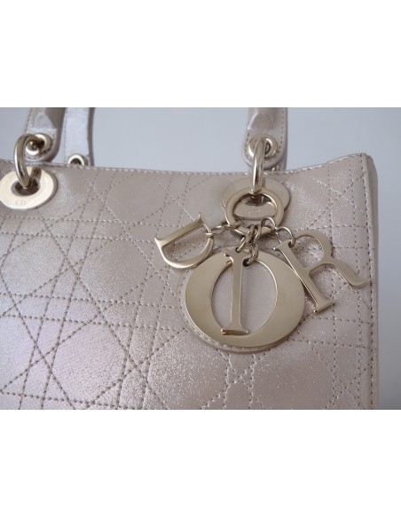 SAC LADY DIOR CHAMPAGNE