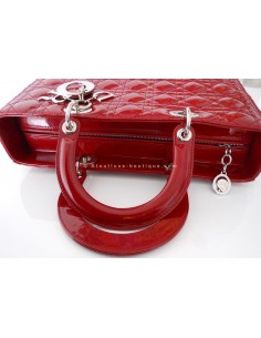 SAC LADY DIOR ROUGE VERNI -... 2