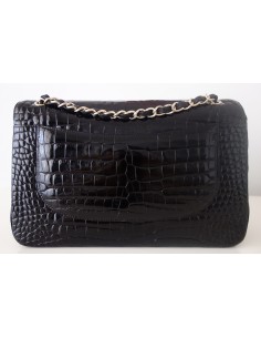 SAC CHANEL CLASSIQUE ALLIGATOR NOIR 2