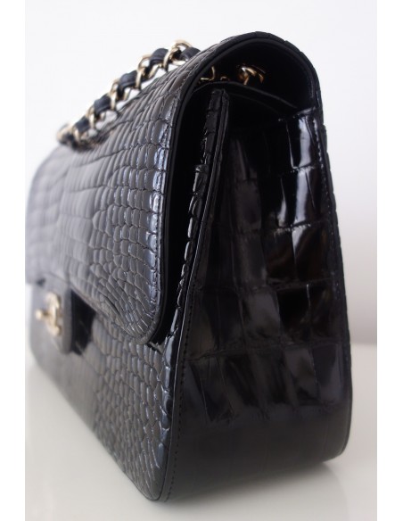 SAC CHANEL CLASSIQUE ALLIGATOR NOIR