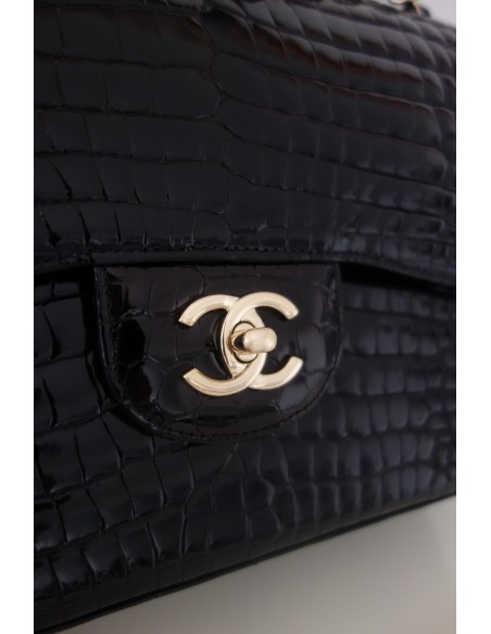 SAC CHANEL CLASSIQUE ALLIGATOR NOIR