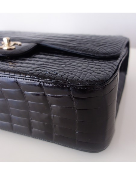 SAC CHANEL CLASSIQUE ALLIGATOR NOIR