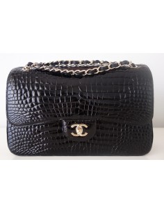 SAC CHANEL CLASSIQUE ALLIGATOR NOIR
