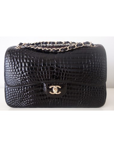 SAC CHANEL CLASSIQUE ALLIGATOR NOIR