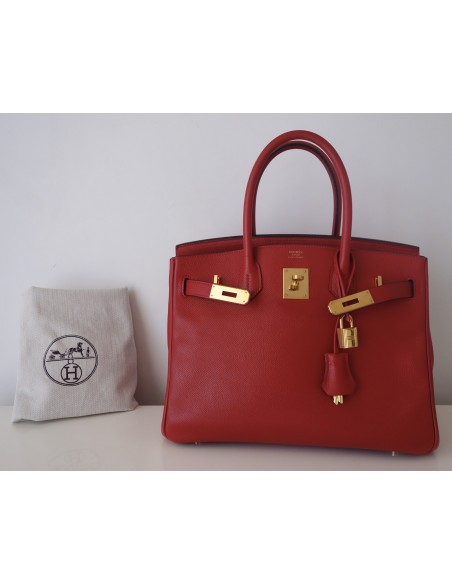 SAC HERMES BIRKIN ROUGE 30