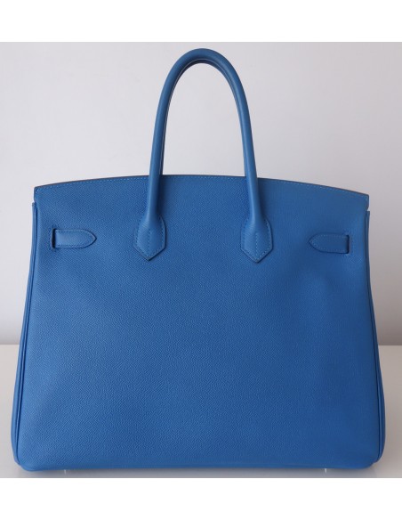 SAC HERMES BIRKIN 35 BLEU ZANZIBAR