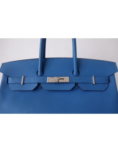 SAC HERMES BIRKIN 35 BLEU ZANZIBAR