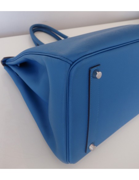 SAC HERMES BIRKIN 35 BLEU ZANZIBAR