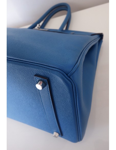 SAC HERMES BIRKIN 35 BLEU ZANZIBAR