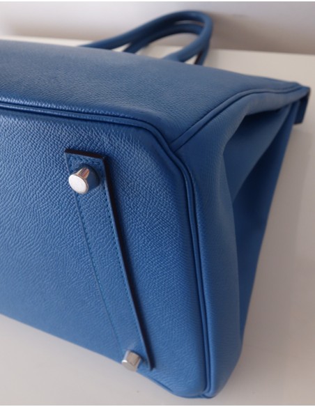 SAC HERMES BIRKIN 35 BLEU ZANZIBAR