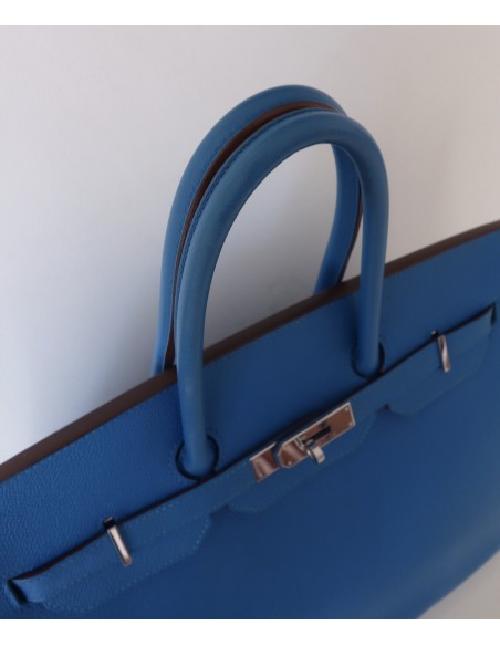 SAC HERMES BIRKIN 35 BLEU ZANZIBAR