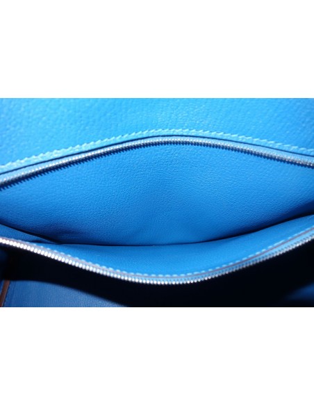 SAC HERMES BIRKIN 35 BLEU ZANZIBAR