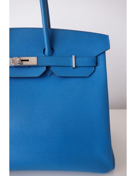 SAC HERMES BIRKIN 35 BLEU ZANZIBAR