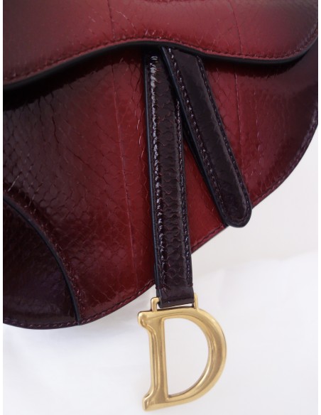 SAC MINI SADDLE DIOR PYTHON