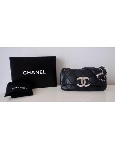 SAC CHANEL CUIR NOIR