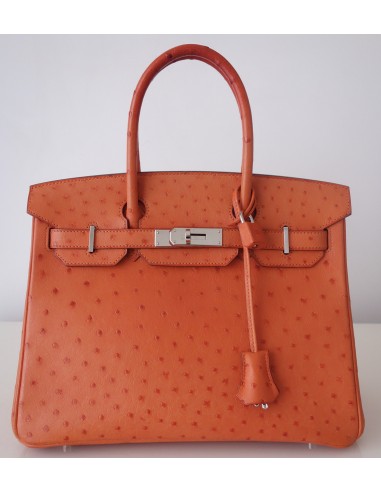 SAC HERMES BIRKIN 30 AUTRUCHE