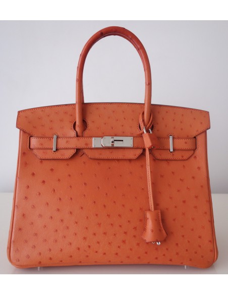 SAC HERMES BIRKIN 30 AUTRUCHE