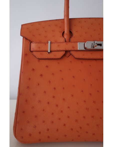 SAC HERMES BIRKIN 30 AUTRUCHE