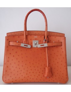 SAC HERMES BIRKIN 30 AUTRUCHE 2