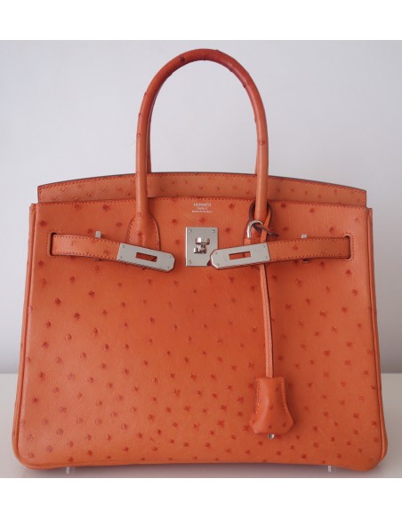 SAC HERMES BIRKIN 30 AUTRUCHE