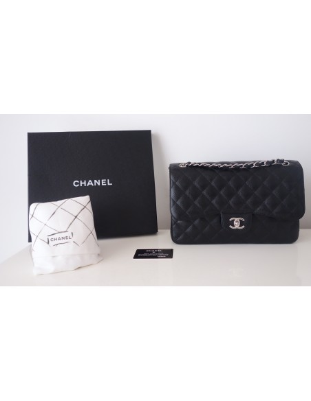 SAC CHANEL CLASSIQUE GM CAVIAR NOIR