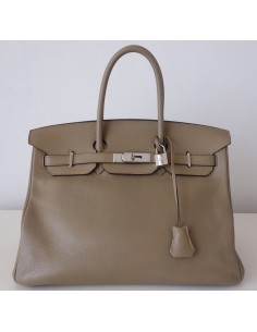 SAC HERMES BIRKIN 35 GRIS TOURTERELLE