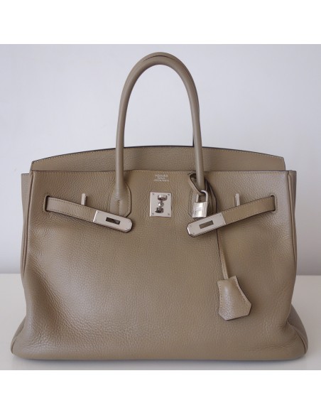 SAC HERMES BIRKIN 35 GRIS TOURTERELLE