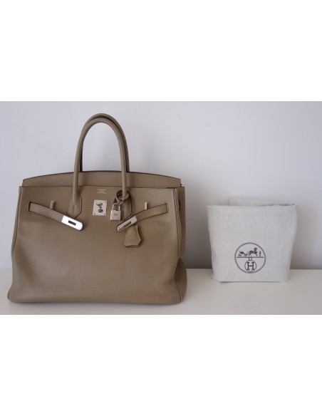 SAC HERMES BIRKIN 35 GRIS TOURTERELLE