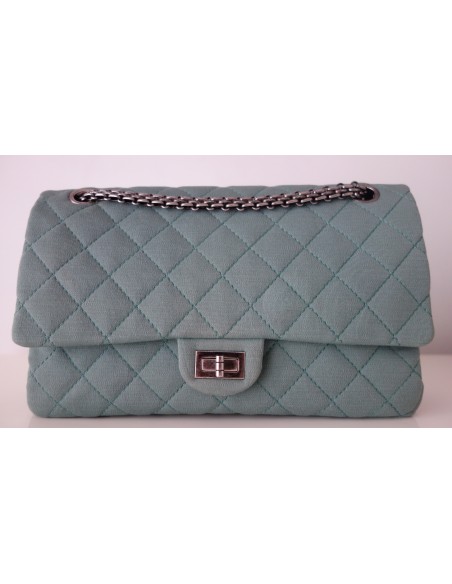 SAC CHANEL 2.55 VERT D'EAU