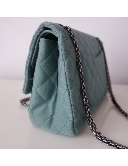 SAC CHANEL 2.55 VERT D'EAU