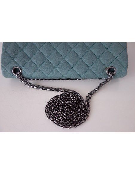 SAC CHANEL 2.55 VERT D'EAU