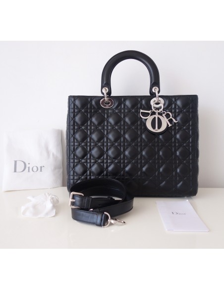 SAC LADY DIOR GM NOIR