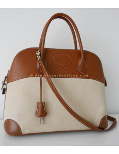 SAC HERMES BOLIDE 35 BICOLORE