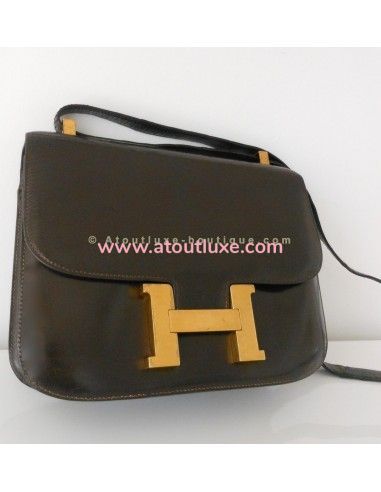 SAC HERMES CONSTANCE MARRON