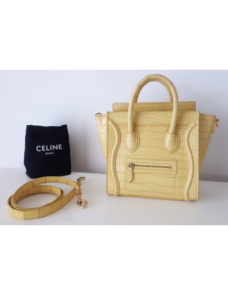 SAC LUGGAGE NANO CELINE ALLIGATOR