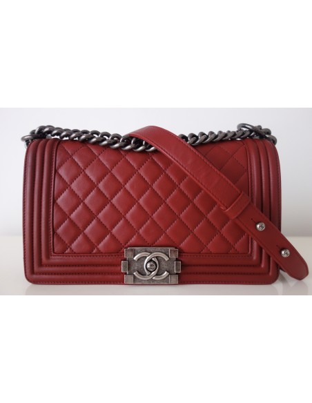 SAC CHANEL BOY ROUGE