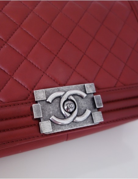 SAC CHANEL BOY ROUGE