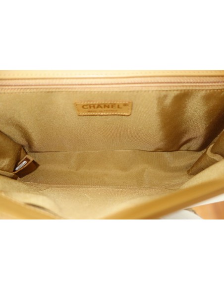 SAC CHANEL BOY TWEED GOLD