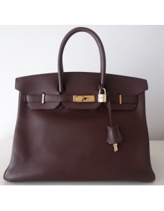 Sac Hermes Birkin 35 marron