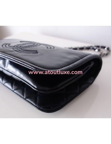 Sac Chanel vinyle noir Sac Chanel vinyle noir