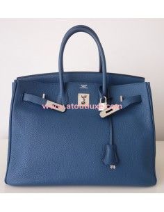 Sac Hermes Birkin 35 bleu... 2