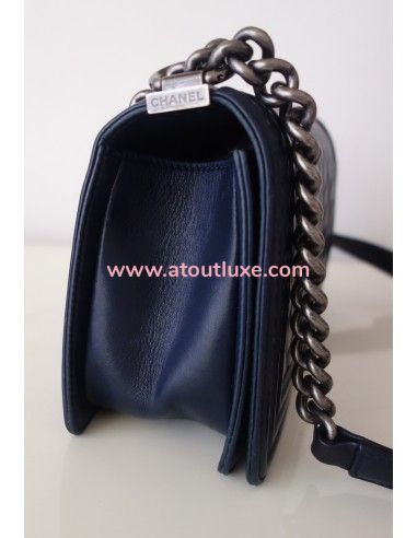 Sac Chanel Boy bleu marine Sac Chanel Boy bleu marine