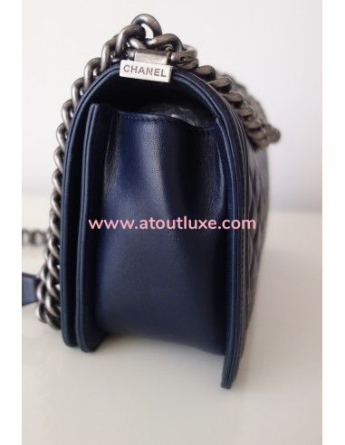 Sac Chanel Boy bleu marine Sac Chanel Boy bleu marine