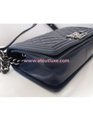 Sac Chanel Boy bleu marine Sac Chanel Boy bleu marine
