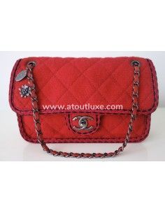 Sac Chanel Classique rouge 2