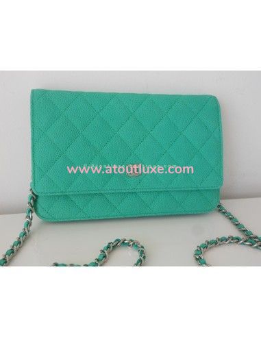 POCHETTE / SAC CHANEL VERT MENTHE