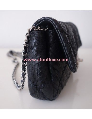 Sac Chanel Classique python noir Sac Chanel Classique python noir